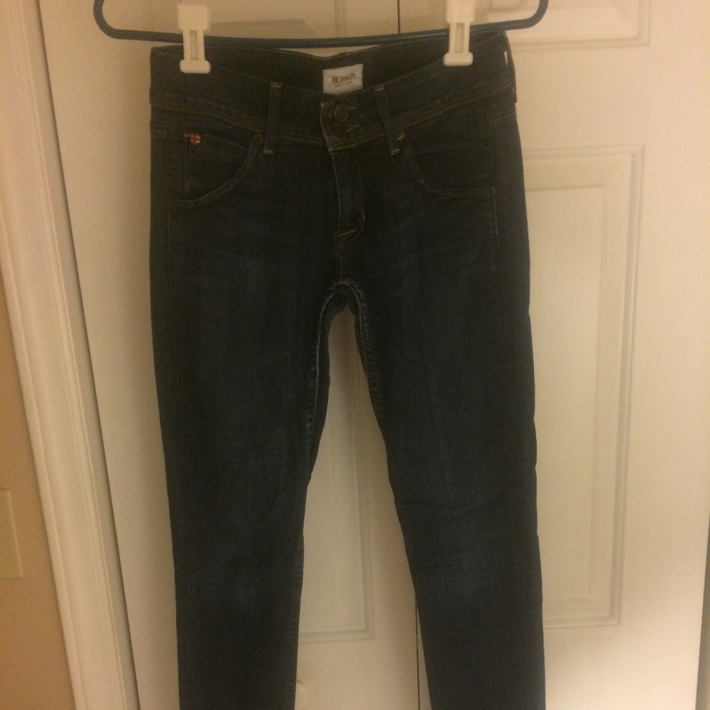 HUDSON Skinny Low Rise Flap Pocket Jeans 24x31